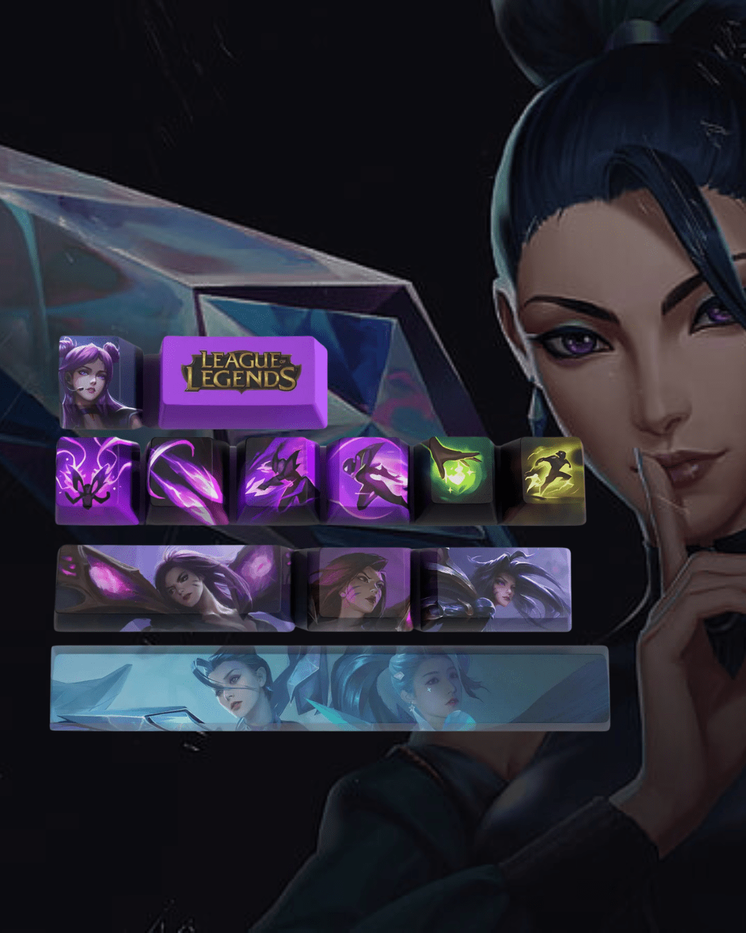 Kai’Sa Keycaps for Mechanical Keyboards