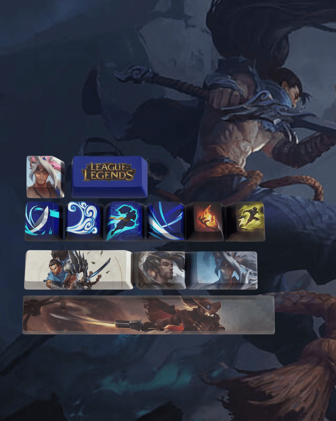 Yasuo Keycaps for Mechanical Keyboards