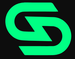 Gamer den Logo - green on black